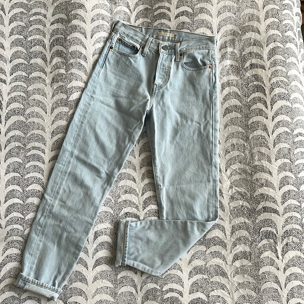 Levi’s Wedgie Straight Fit Denim Light Blue